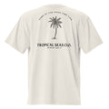 Oversized Cotton T-Shirt | Palm Print Boxy Tee | 100% Cotton