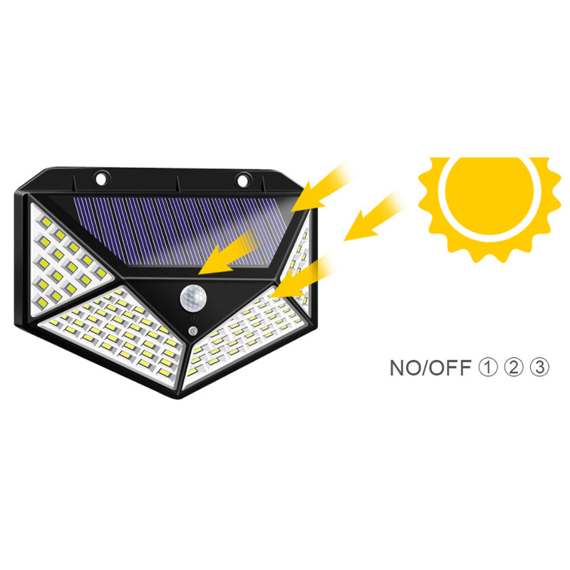 Solar Motion Sensor LED Light 1000 Lumen Outdoor Security