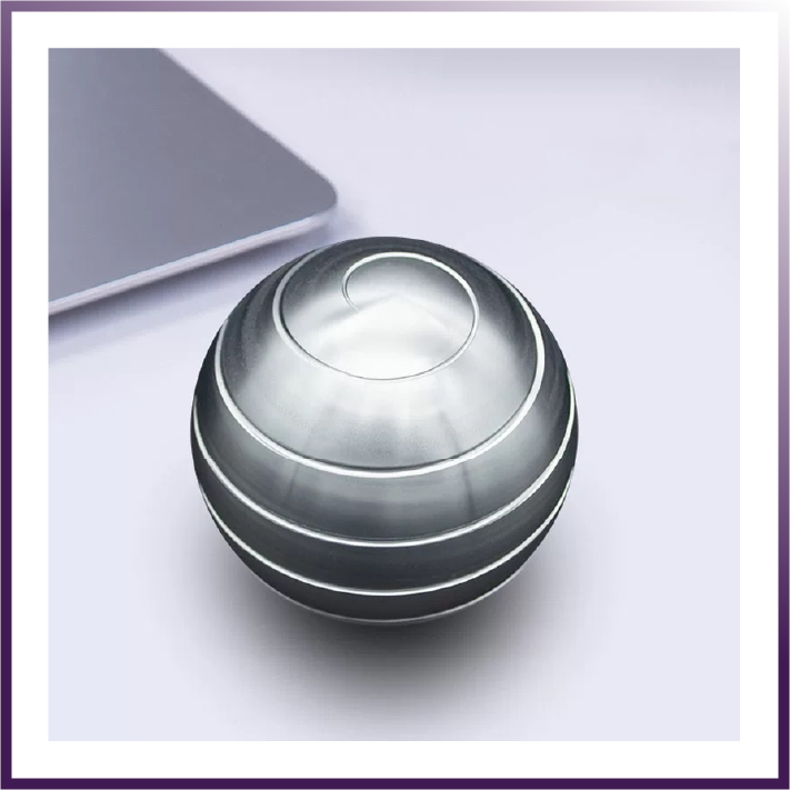 Aluminum Fidget Spinner Ball | Stress Relief Desk Toy | Premium Rotating