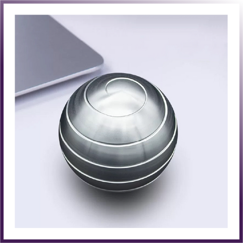 Aluminum Fidget Spinner Ball | Stress Relief Desk Toy | Premium Rotating