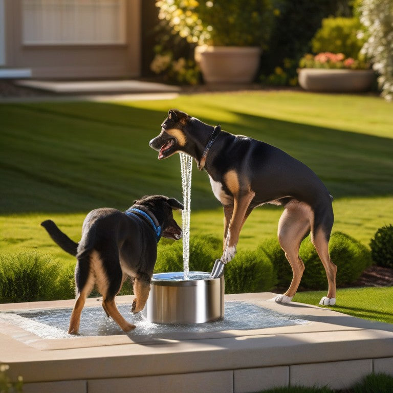 Dog Water Fountain 7L Stainless Steel Auto Pet Dispenser Large