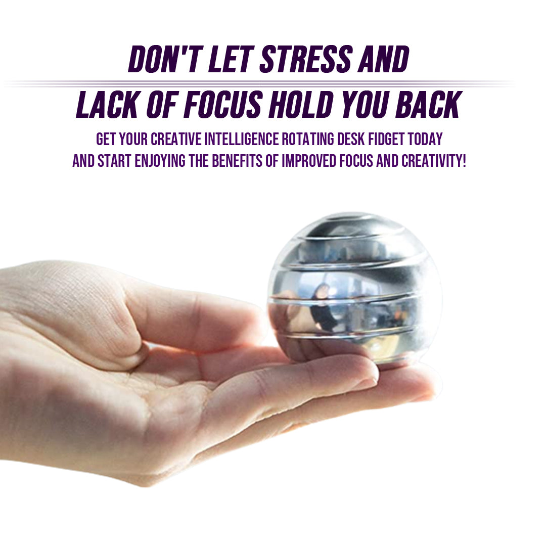 Aluminum Fidget Spinner Ball | Stress Relief Desk Toy | Premium Rotating