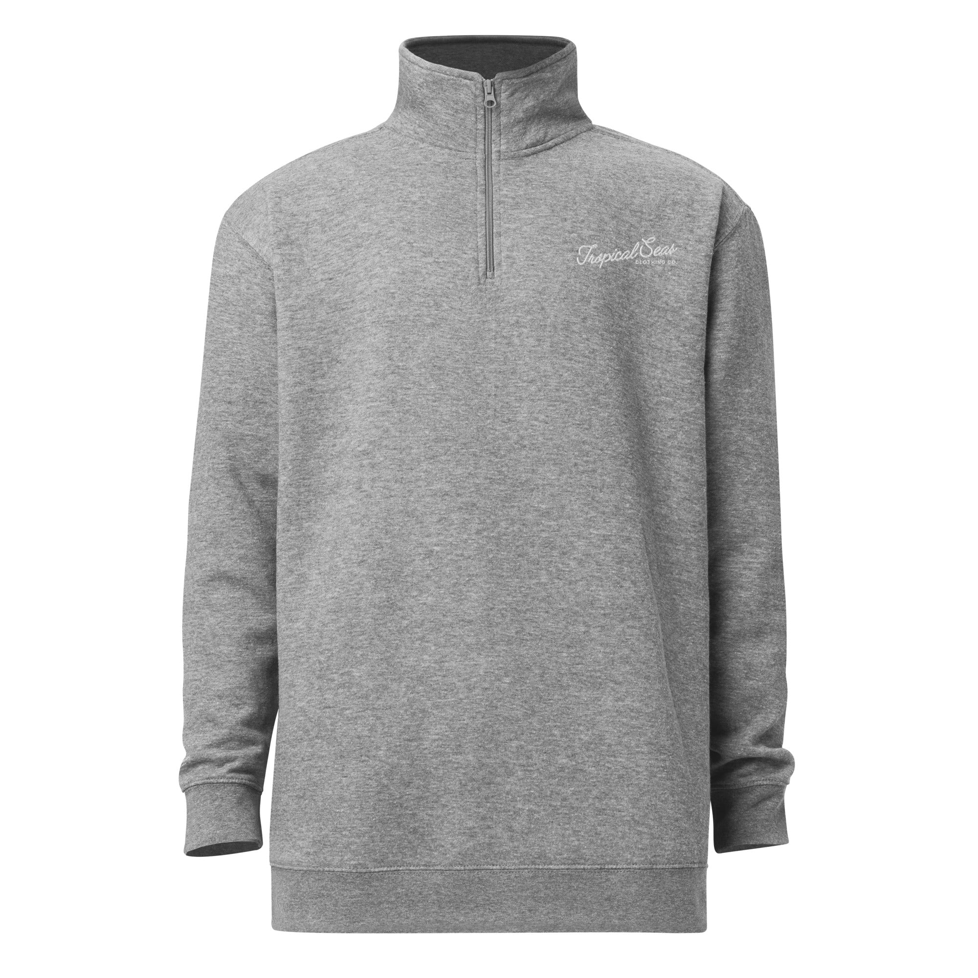Men's Quarter Zip Fleece Pullover | Warm Outdoor Sweatshirt Jacket