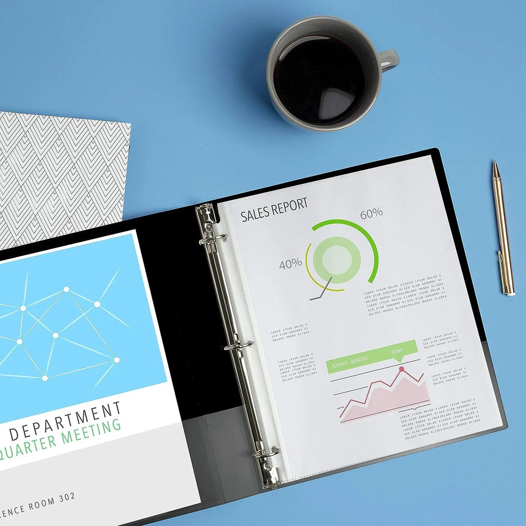 3 Ring Binder 1 Inch Blue | 3-Ring Document Organizer