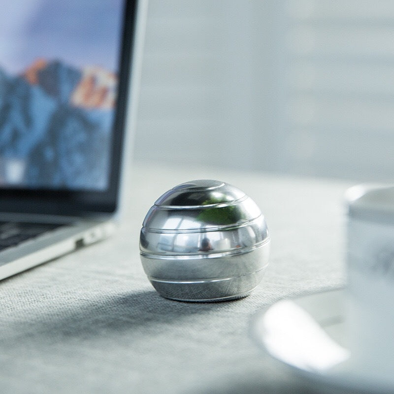 Aluminum Fidget Spinner Ball | Stress Relief Desk Toy | Premium Rotating