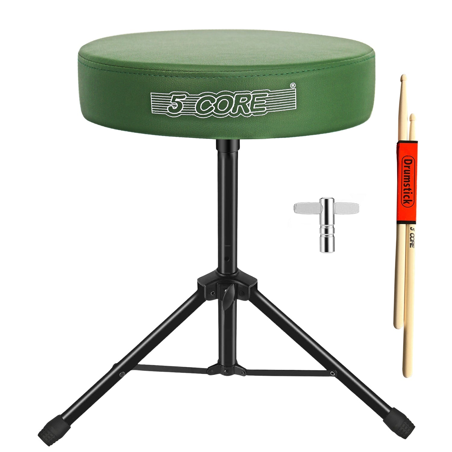 Adjustable Drum Throne Padded Seat - Drummer Stool