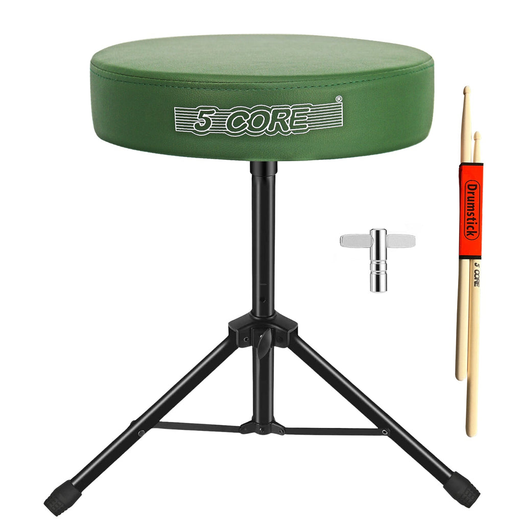 Adjustable Drum Throne Padded Seat - Drummer Stool