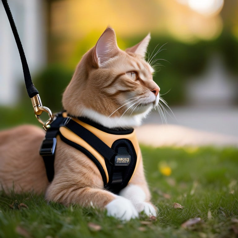 Adjustable Cat Harness with Leash - Pet Training & Walking Chest Strap