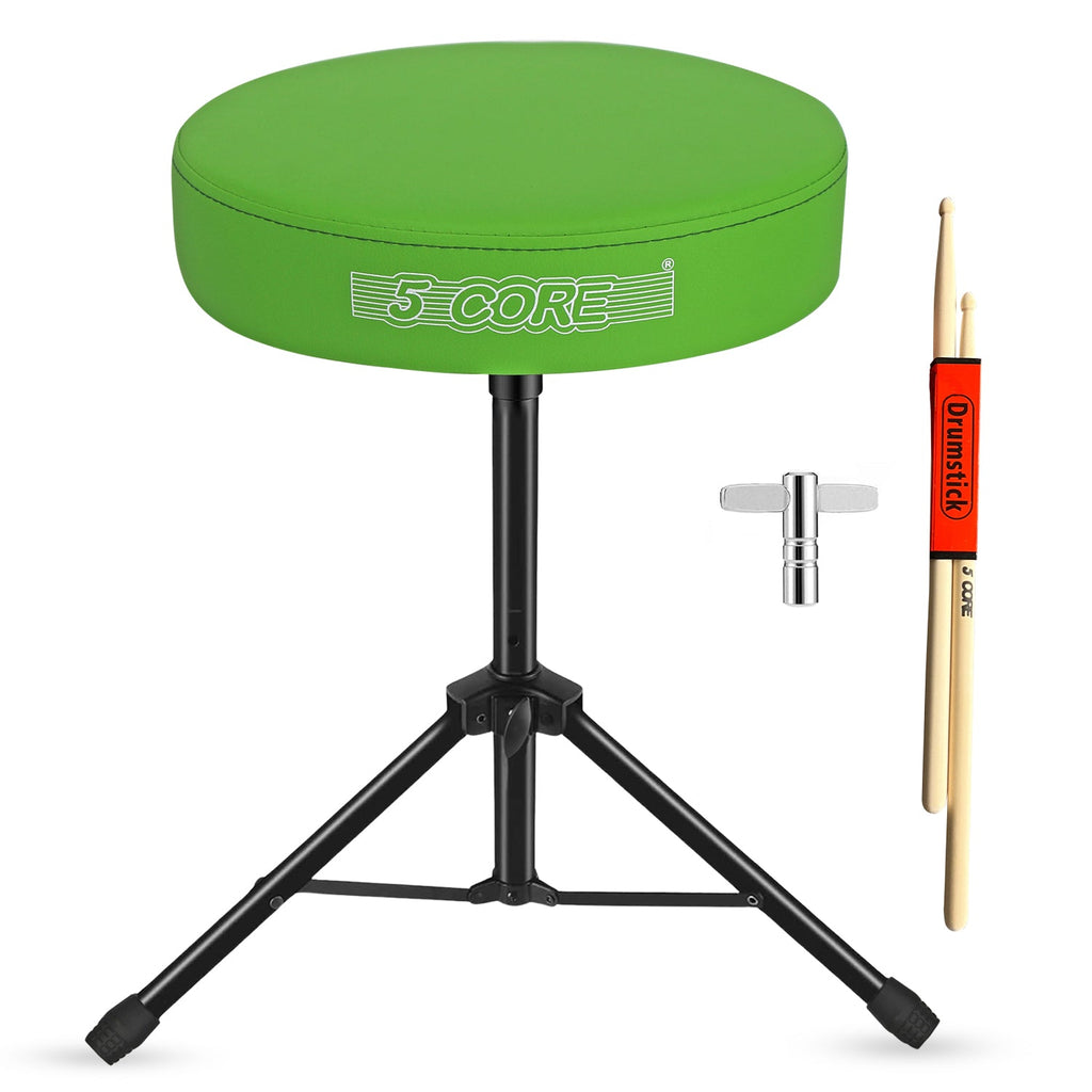 Adjustable Drum Throne Padded Seat - Drummer Stool