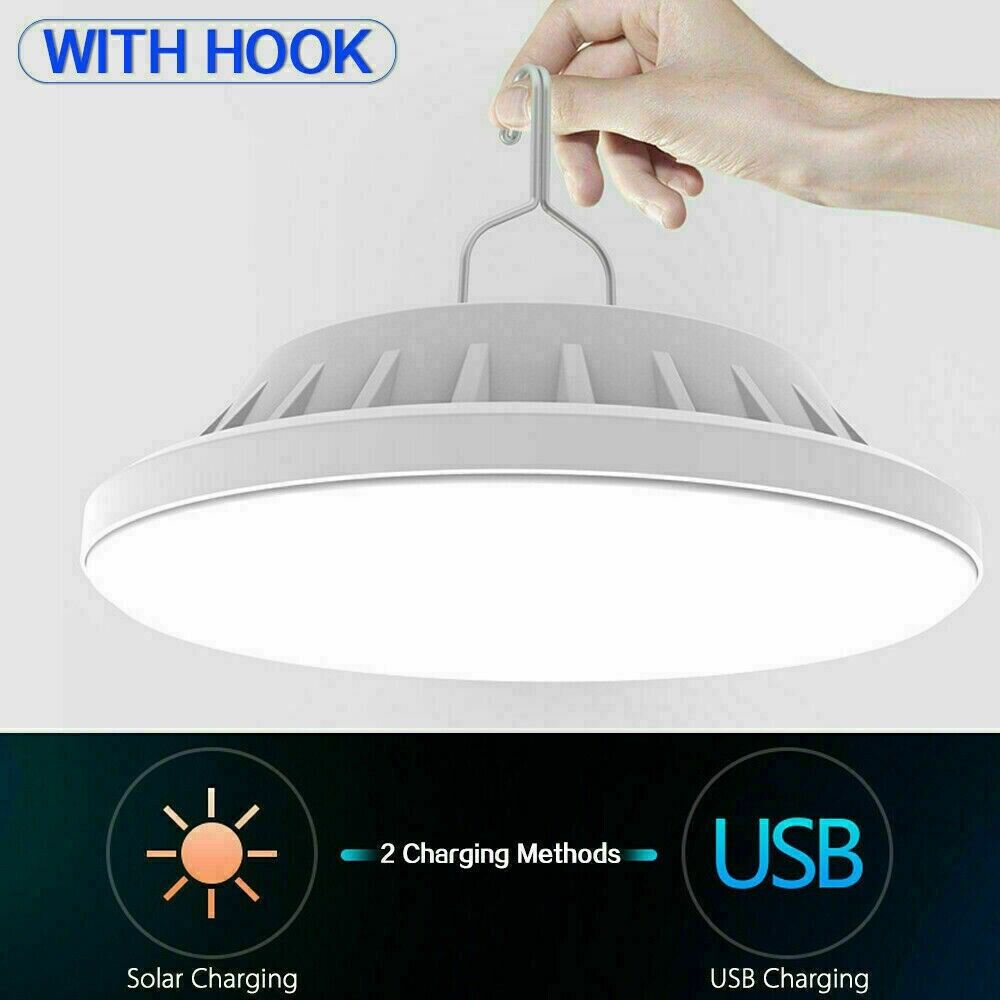 Solar Camping Lantern 60 LED USB Rechargeable Tent Light