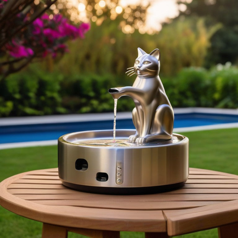 Cat Water Fountain 3.2L Stainless Steel Auto Pet Hydration Dispenser