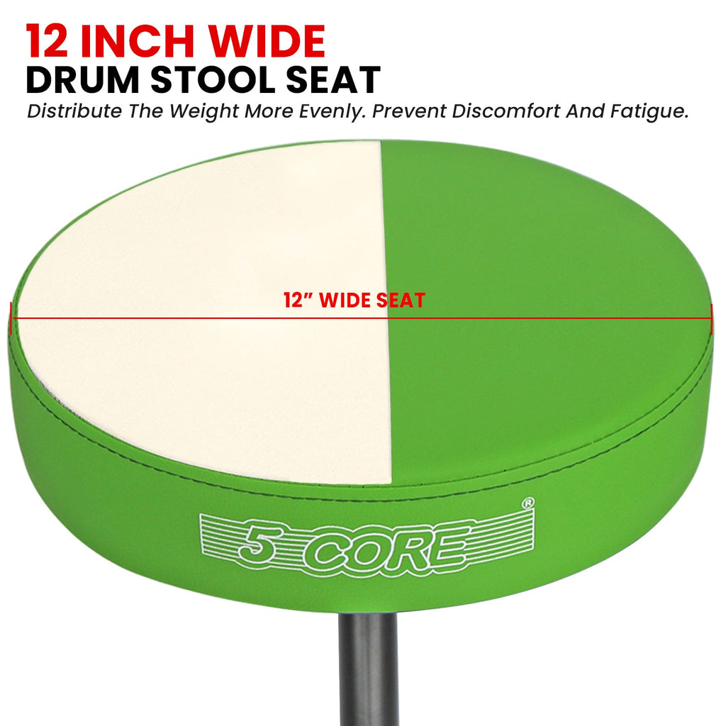 Adjustable Drum Throne Padded Seat - Drummer Stool