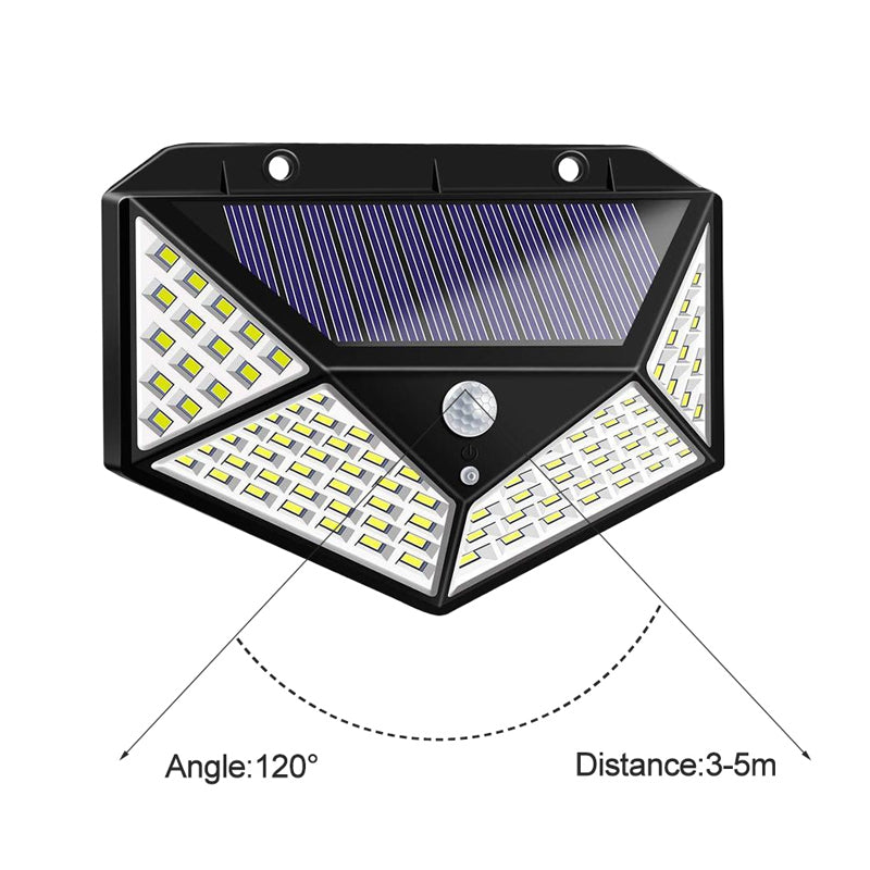 Solar Motion Sensor LED Light 1000 Lumen Outdoor Security